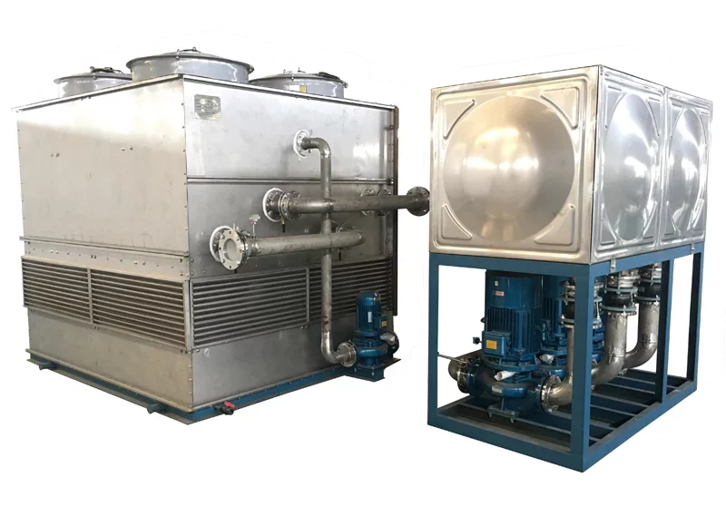 Closed cooling tower for stainless steel melting furnace jpg webp The Leading Induction Heating Machine Manufacturer Stainless Steel Melting Furnace
