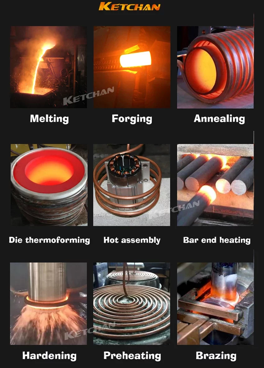 Medium Frequency Heating System Applications 1 jpg webp KETCHAN Induction Medium Frequency Heating System
