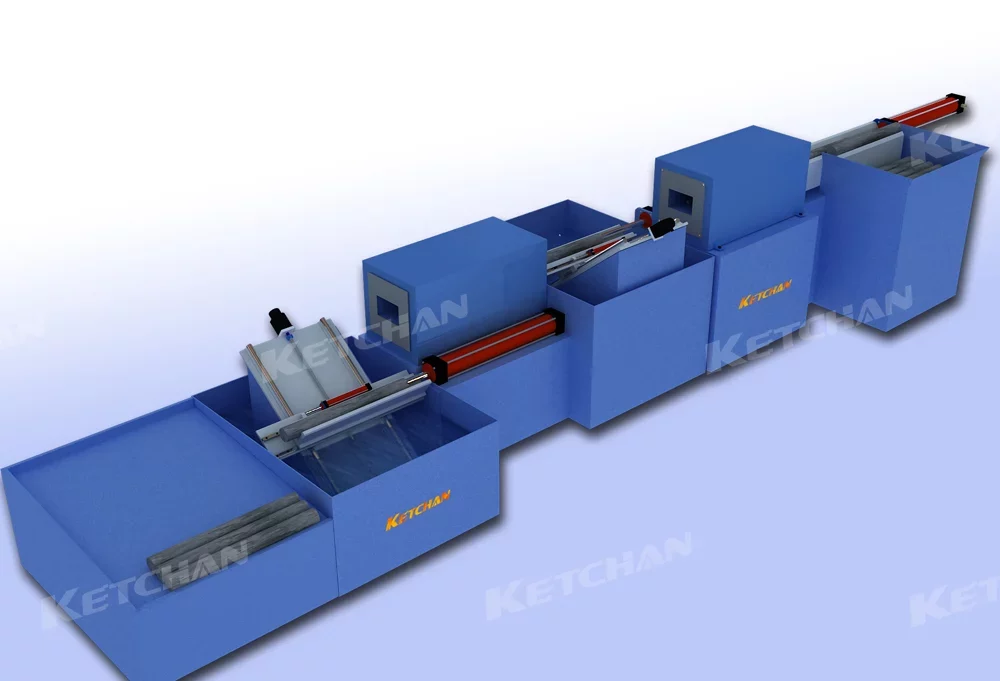 Pin shaft Induction Hardening Tempering production line jpg webp KETCHAN Induction Induction Hardening Tempering Furnace