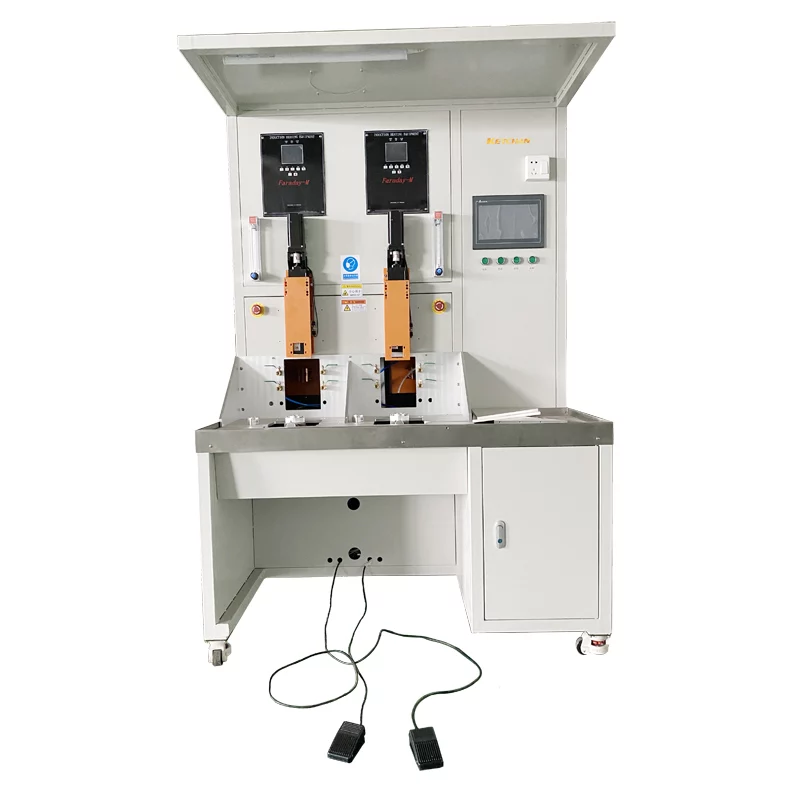 Double stations induction brazing machine 1 jpg The Leading Induction Heating Machine Manufacturer Why use gas shielding for high frequency induction brazing?