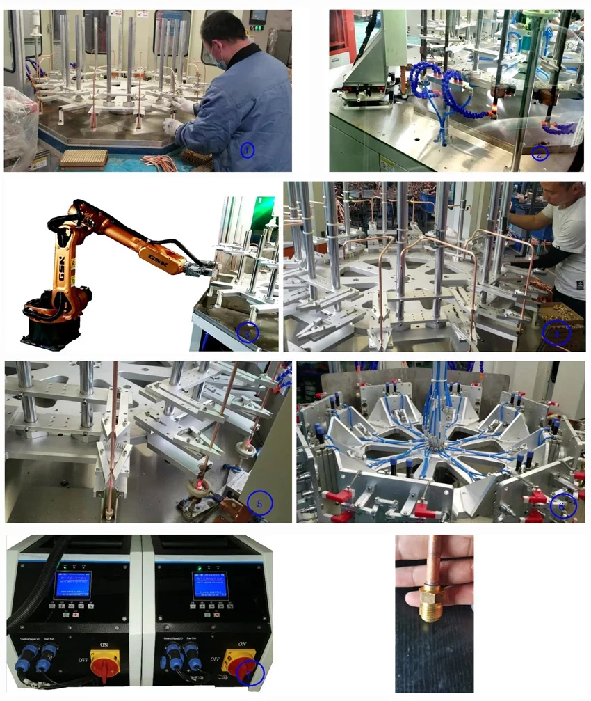 Working Shows of Turntable induction brazing machine 1 jpg webp KETCHAN Induction Turntable induction brazing machine