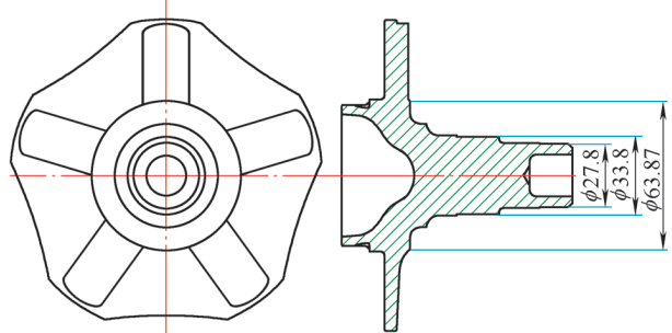 Inner flange structure
