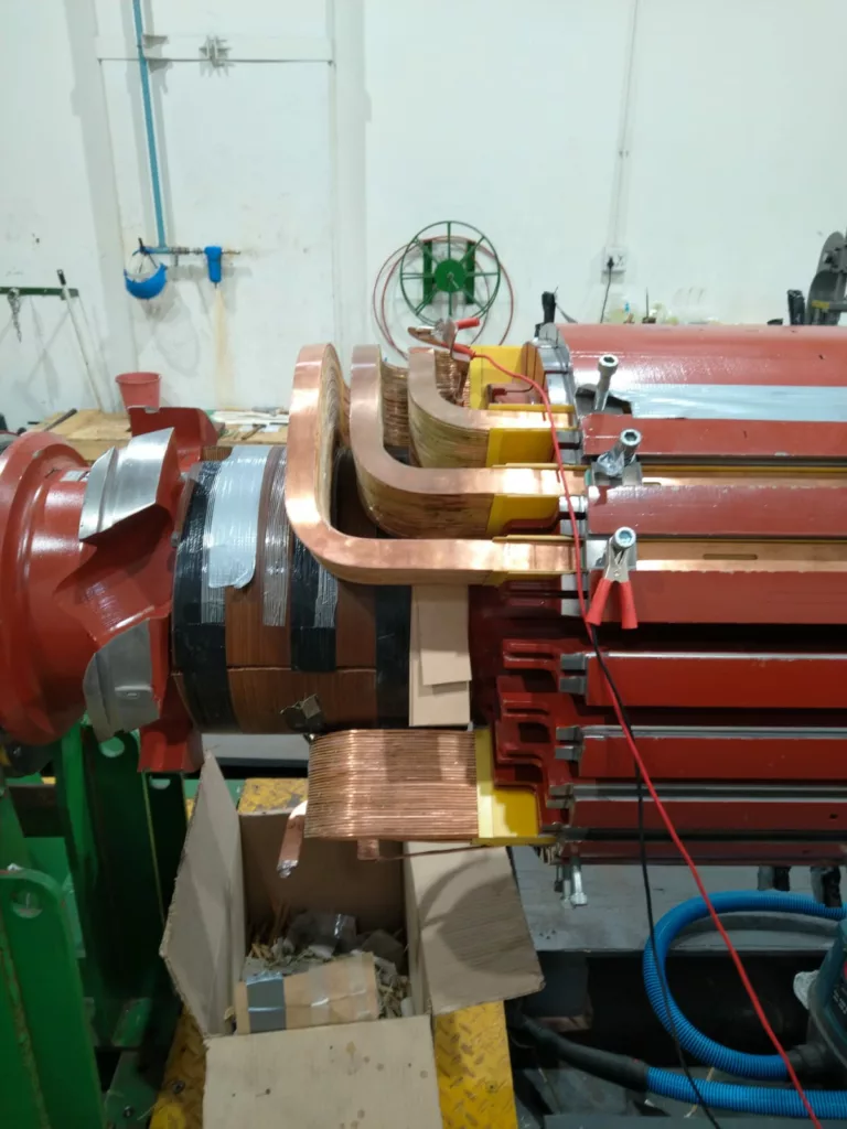 Brazing of Turbo Generator Rotors Copper Winding Turns 3