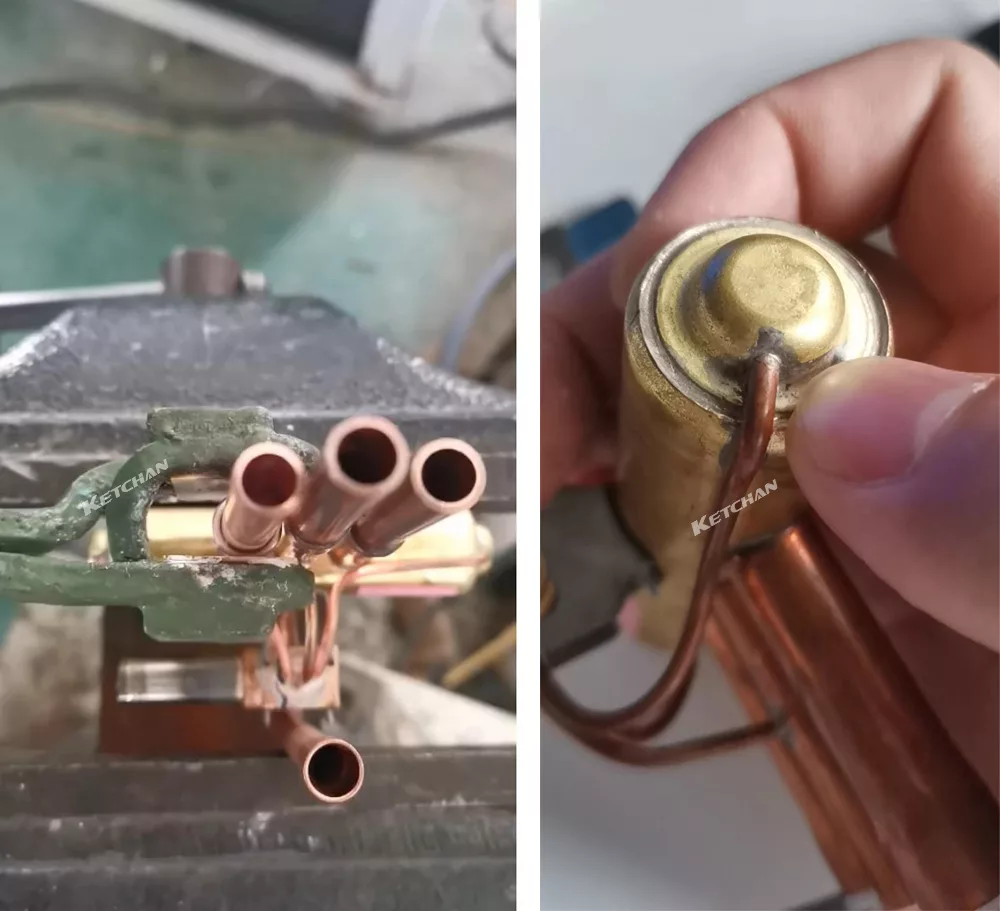 Induction Soldering of Brass Valve and Copper Tubing 1