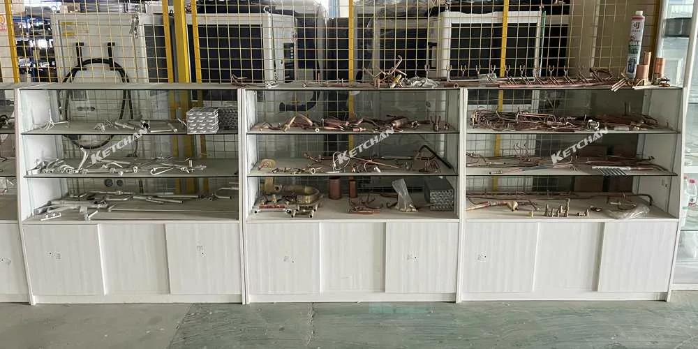 Induction brazing welding product display