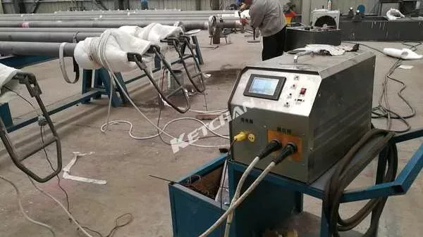 Portable air cooled induction preheating machine for 140mm tubes application