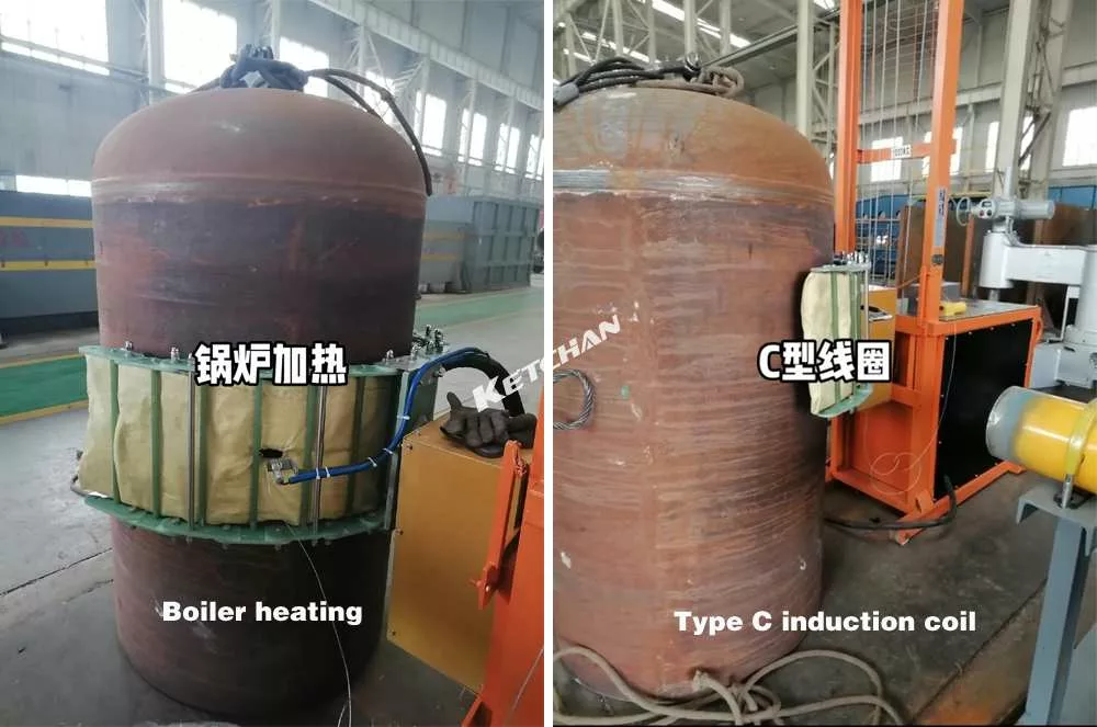 Electromagnetic induction heating of boiler